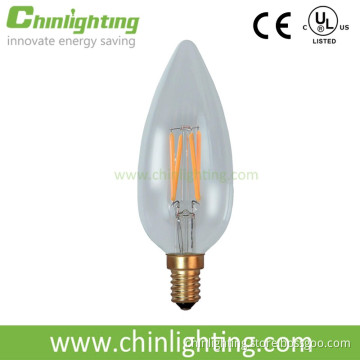 UL listed decorative e26 e12 c45 b13 filament led light candle